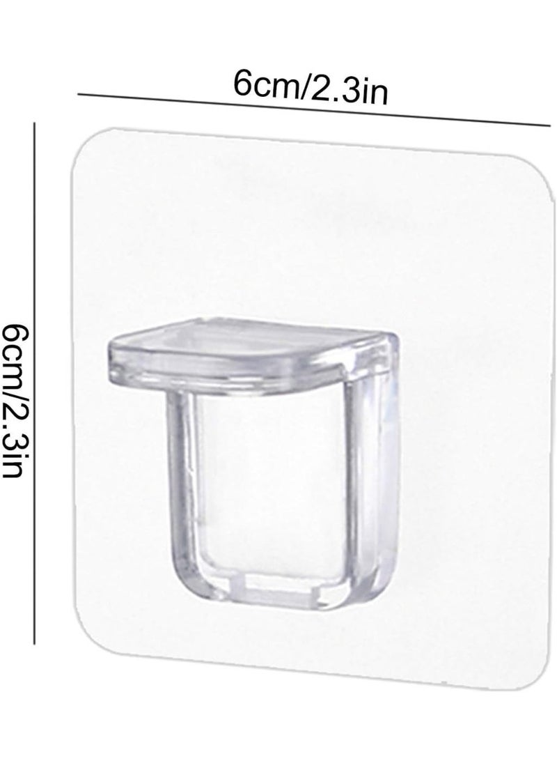 Self adhesive shelf clamp for shelf support columns, suitable for kitchen cabinet bookshelves, sturdy partition racks, and closet bracket pins - Image 2